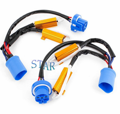 9004 9007 Fog Light Wire Harness with Double Resistor